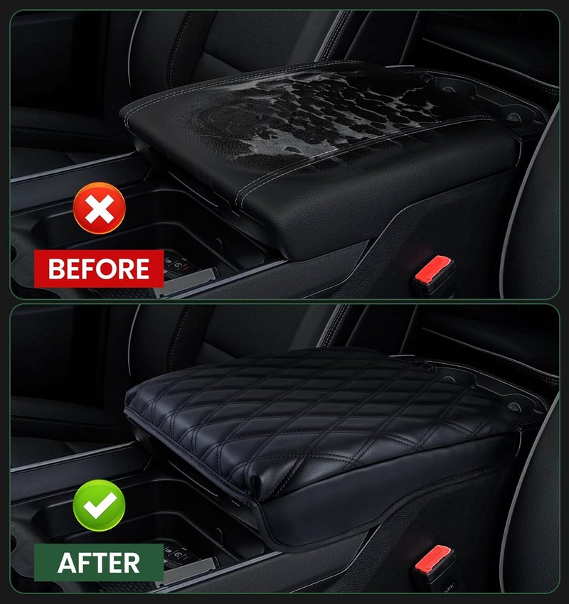 Sinvanho Center Console Cover for 2019-2025 2026 Dodge Ram 1500/2500/3500 Accessories Armrest Cover Cushion PU Leather Middle Console Cover Pad Anti-Scratch (Bucket Seat Only) - Image 5